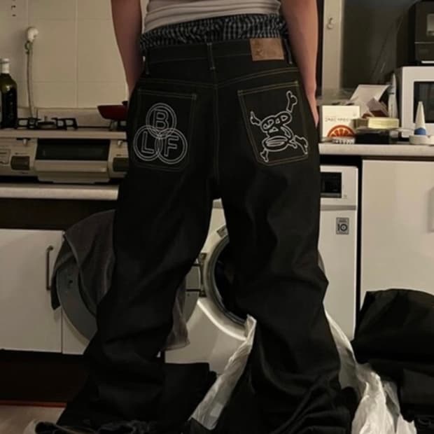 보이롱페이스 데님 팬츠 L