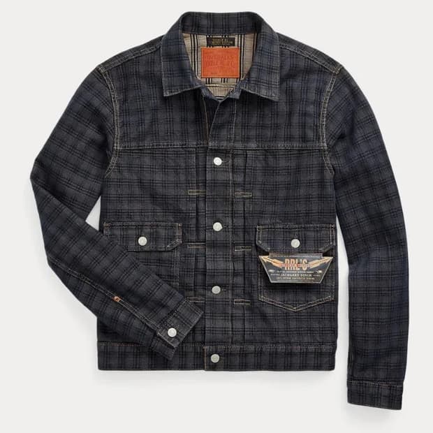 RRL 더블알엘 리미티드 자카드 데님 자켓 M