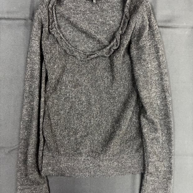 A.P.C. 이탈리아 메이드 알파카 울 러플 넥 니트
