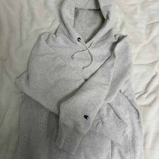 챔피온 리버스위브 블루택 후드