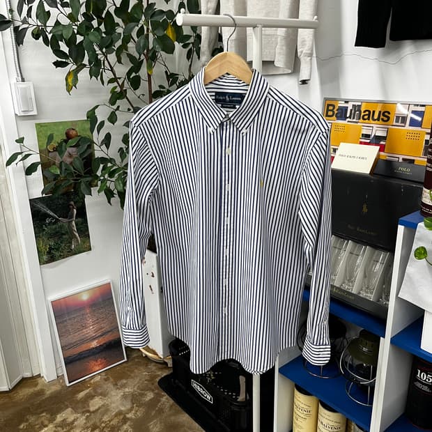 폴로랄프로렌 버튼다운 스트라이프 셔츠 L