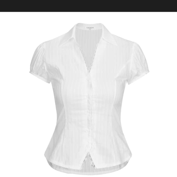 포어링 사라 퍼프 셔츠 sara puff shirt 블라우스