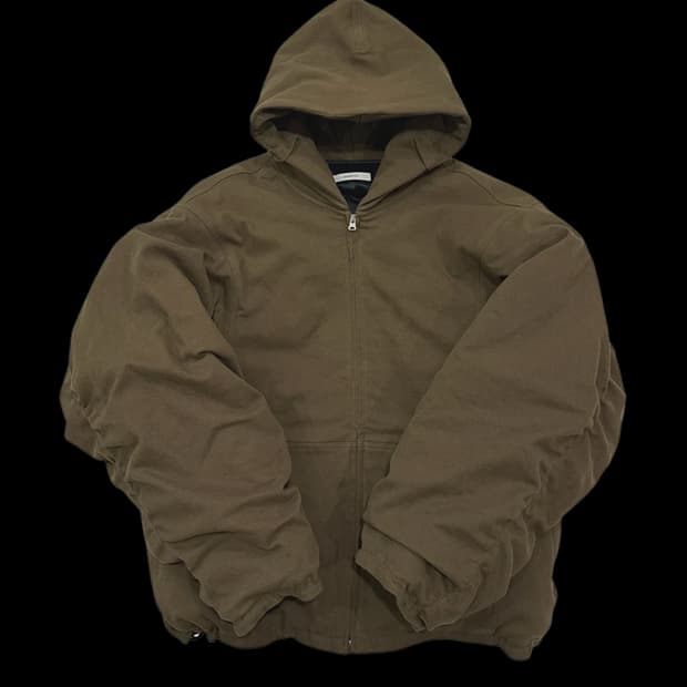 [1,2] 논노드 몰스킨 셔링 봄버 카키 브라운