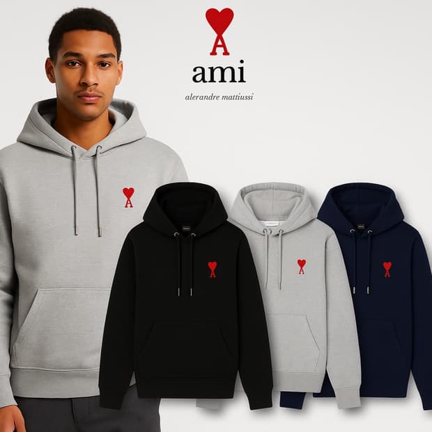 정품/새상품 아미스몰로고후드티