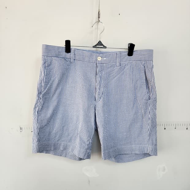 폴로 스트라이프 면 반바지