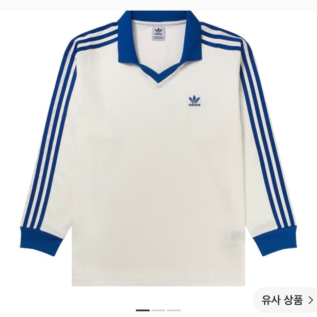 (W) 아디다스 삼선 롱슬리브 클라우드 화이트