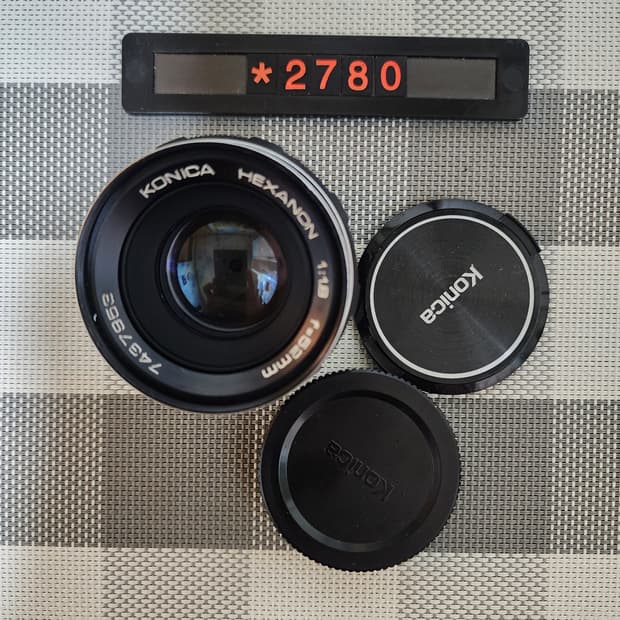 코니카 마운트 헥사논 52mm 1.8 단렌즈