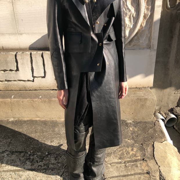 알렉산더왕 레더 코트 