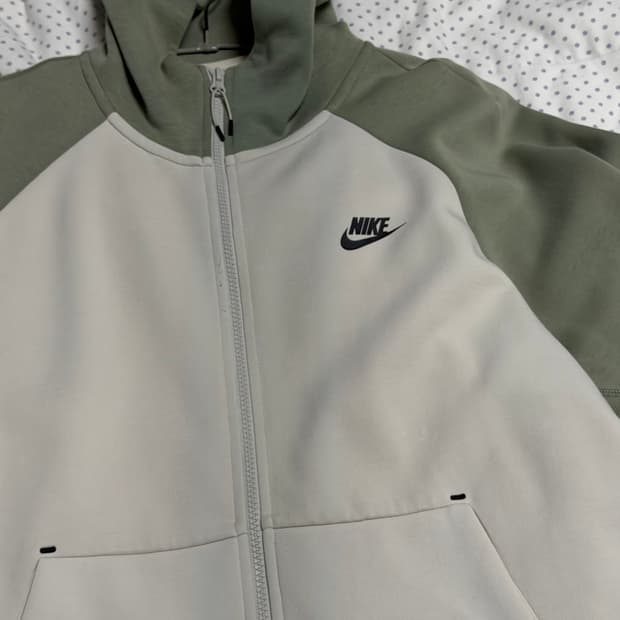 나이키 후드집업 그린/화이트 XL