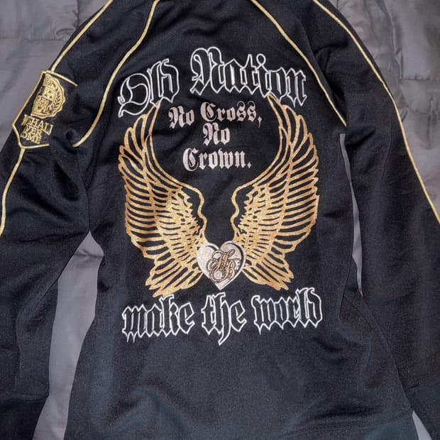 오네갸루 빈티지 져지 골드 딱붙핏 