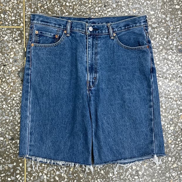리바이스 550 컷오프 데님 쇼츠 36