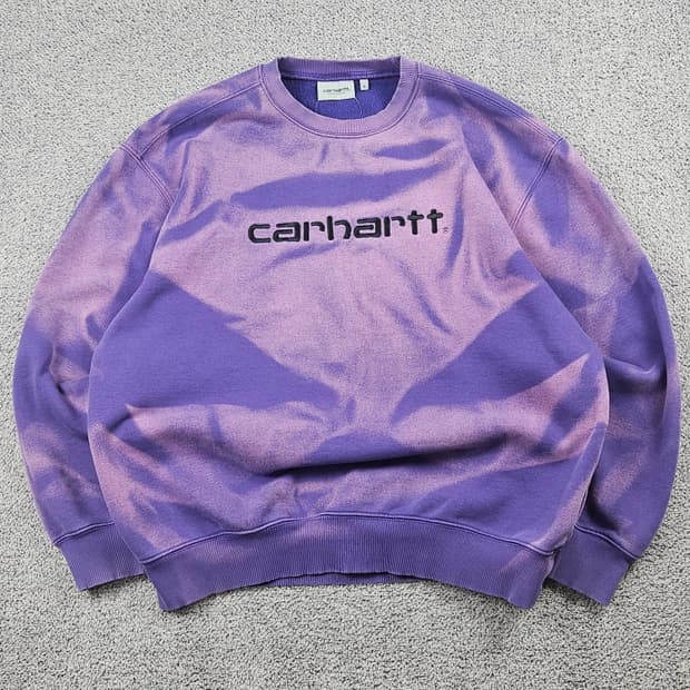 칼하트 빅로고 다잉 워시드 커스텀 맨투맨 ( XL ) / 10140