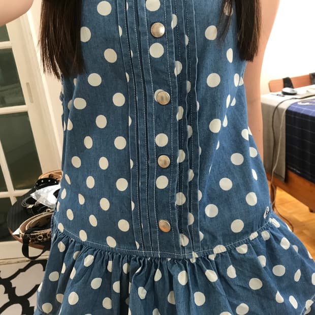 vintage dot pattern one-piece