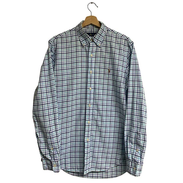 폴로 랄프로렌 신형 체크 셔츠 남방 M