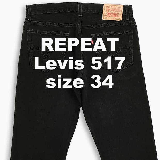 빈티지 리바이스 517 흑청 34 인치 LV51736173