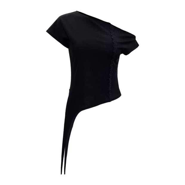 S/NO.25 UNBALANCE LACE TOP 