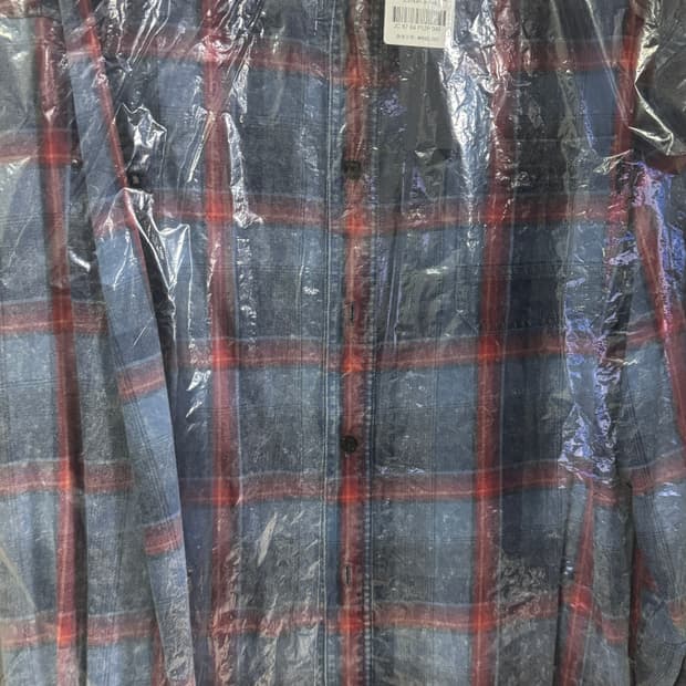 준지 26ss 아일랜드 워싱 빈티지 블루 체크 오버핏 셔츠 46