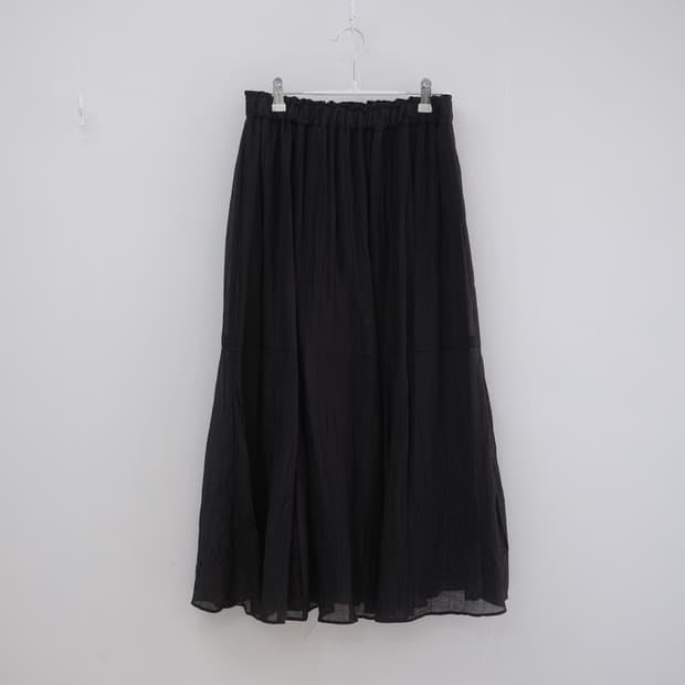 American holic black long skirt