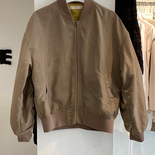 Shirring Bomber Jacket