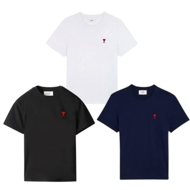 아미 반팔티 새상품 블랙/네이비/화이트 판매