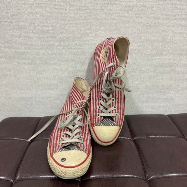 컨버스 하이탑 레드 스트라이프 275