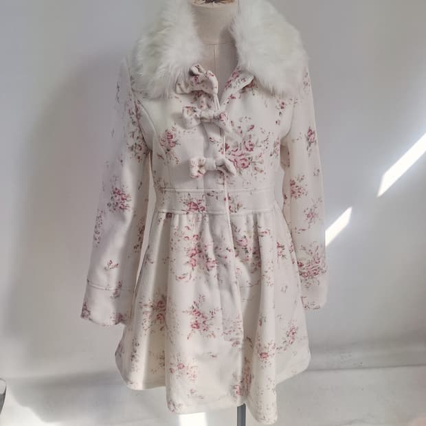 리즈리사 플로럴 코트 플라워 히메갸루 히메카지 일브 일본빈티지 러블리