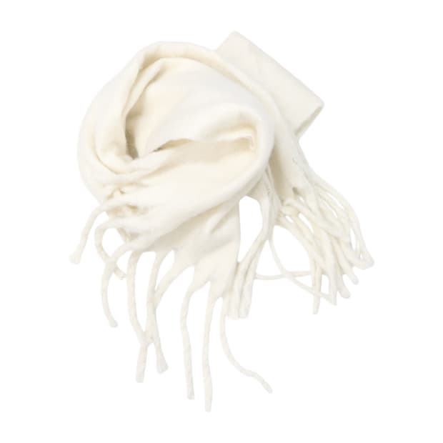 아이보리 모헤어 머플러