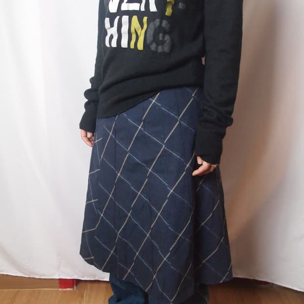 KUMIKYOKU 쿠미코큐 체크 플리츠 스커트