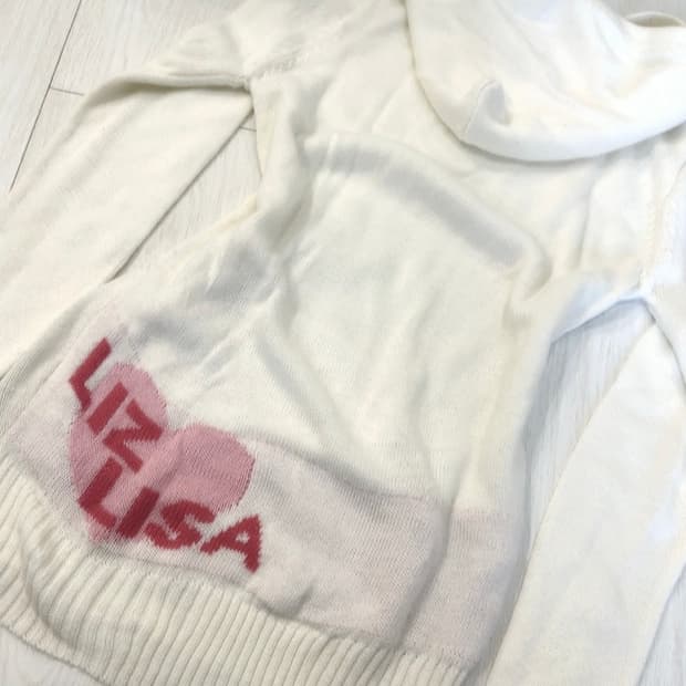 백아이보리 리즈리사 니트 미니원피스