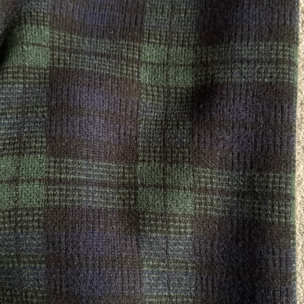 폴로 랄프로렌 블랙와치 100% 울 니트 L