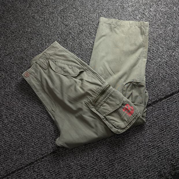 아베크롬비 Y2K 빈티지 카고 포켓 워크 팬츠 3786
