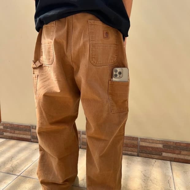 빈티지 칼하트 B11 BRN 싱글니 카펜터 팬츠
