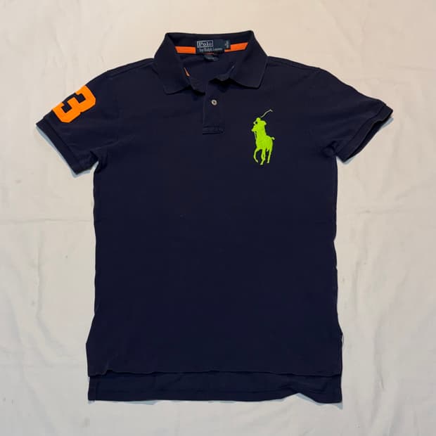 폴로 랄프로렌 빅포니 치프키프 카라티 네이비