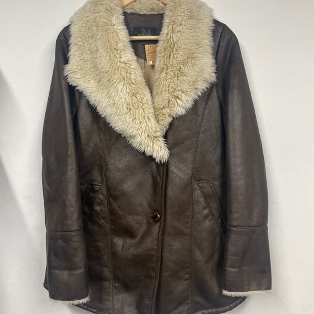 로스차일드  무스탕 가죽 자켓