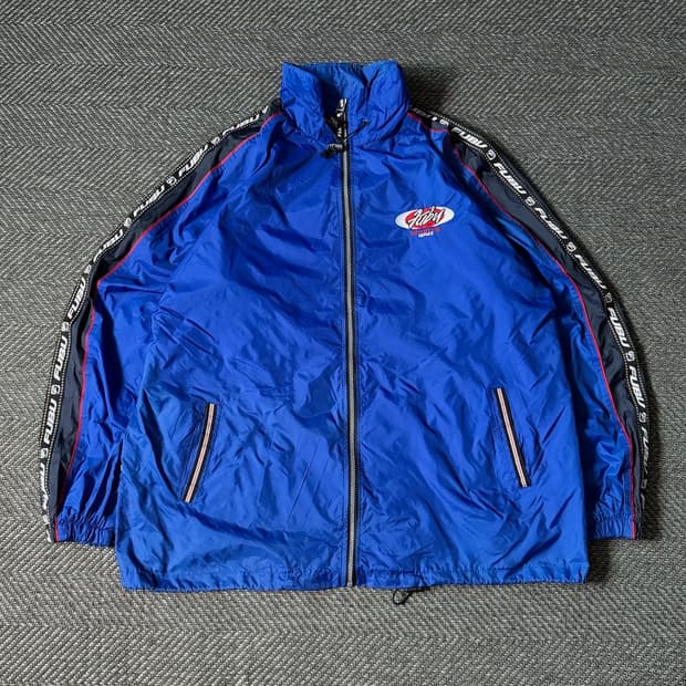 90s FUBU SPORTS 사이드라인 올드스쿨 바람막이 (110)