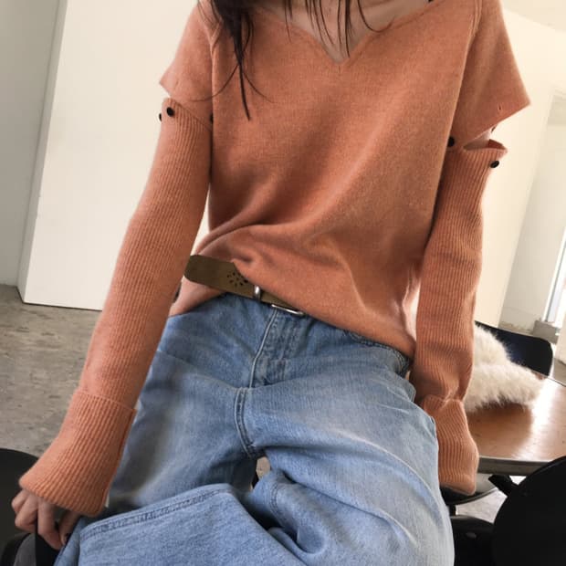 BREATHE  브리드 암워머 니트