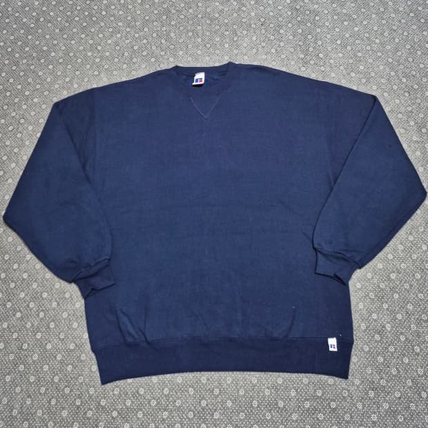 [XXL]90s MEXICO Made 러셀 네이비 스웻 -
332