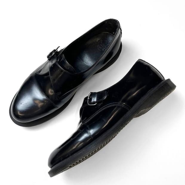 닥터마틴 론 몽크 스트랩 블랙 워커 A1483