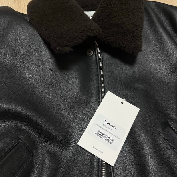 토니웩 시어링 레더 봄버 자켓 L 사이즈