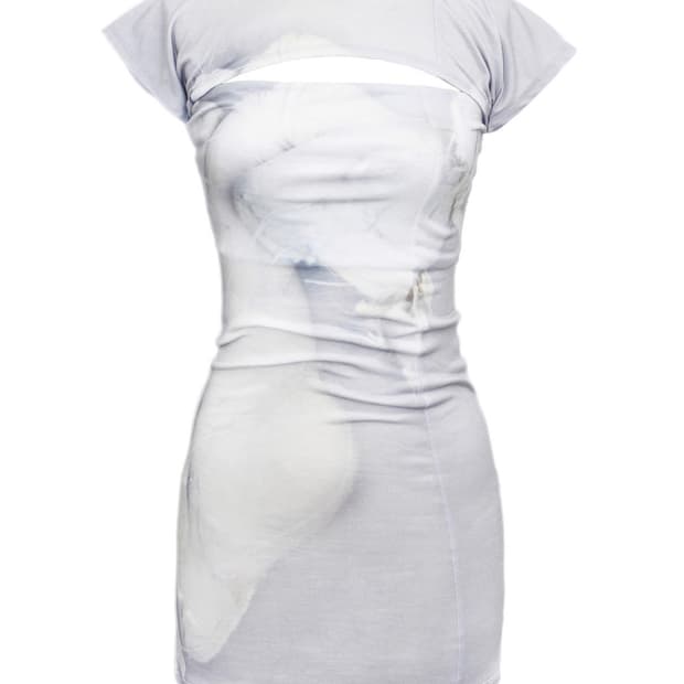bonnae eyelet dress (gray)