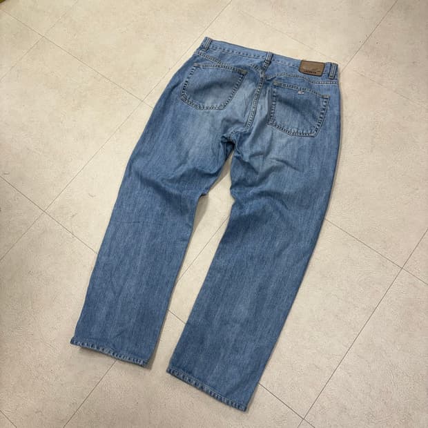 라코스테 연청 워싱 데님 팬츠