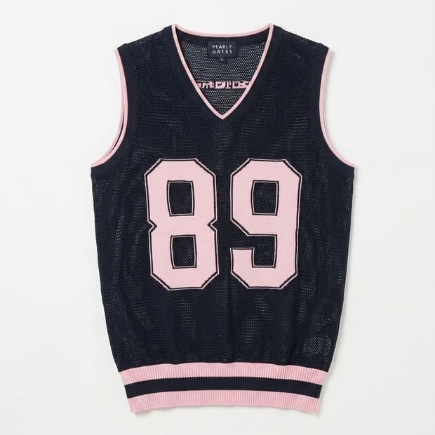 PEARLY GATES 네이비 89 니트 조끼 1