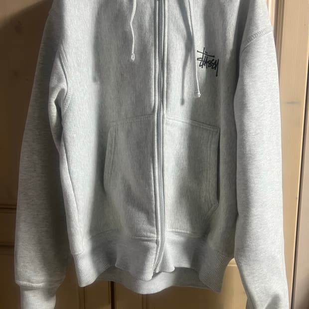 스투시 에쉬헤더 후드집업