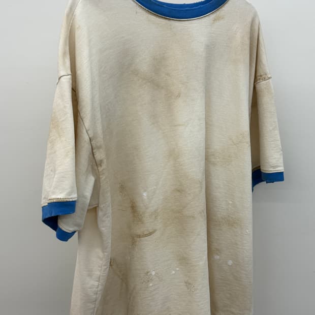 홈리스 디스트레스 링거 티 블루2(새상품)