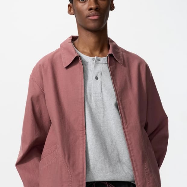 [4XL] 유니클로 JW ANDERSON 집업블루종 자켓 핑크