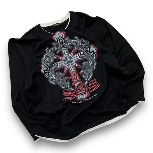 FREEBEAT Punk Cross dark long sleeve