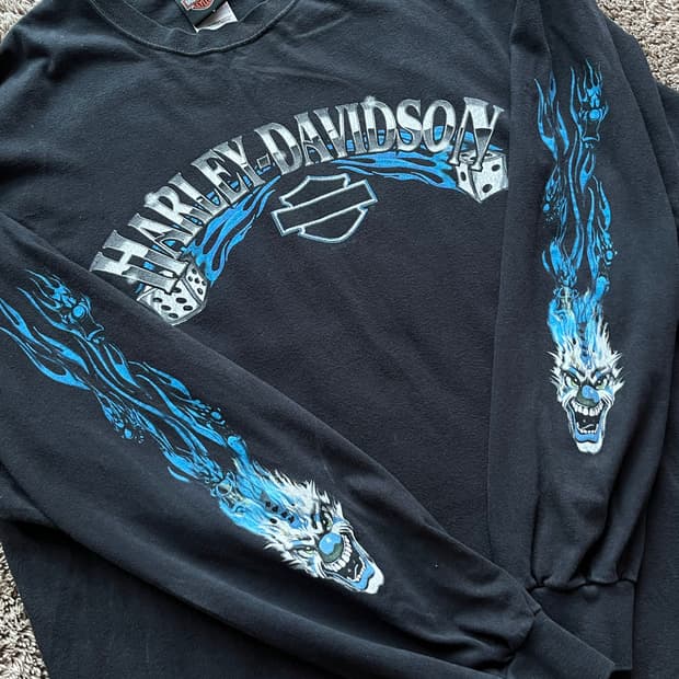 Harley davidson 할리데이비슨 클라운 다이스 롱슬리브