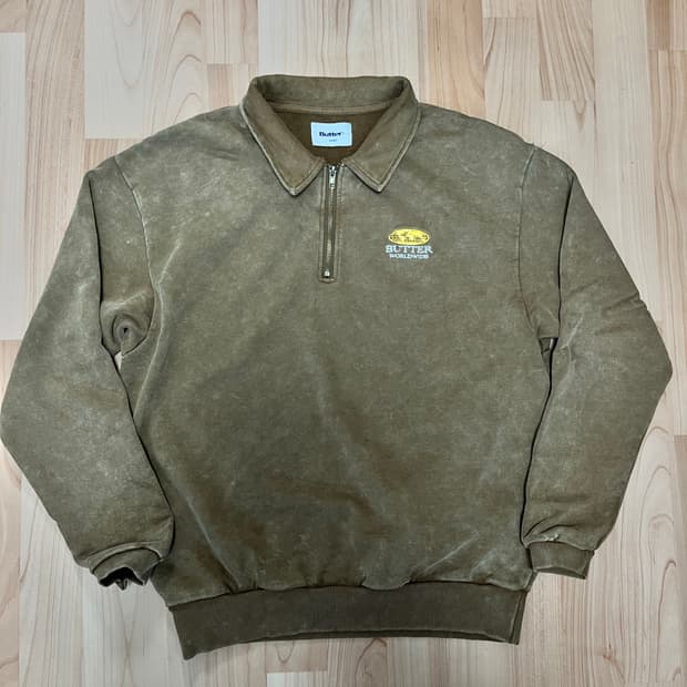 버터굿즈 카라 맨투맨 / Corp 1/4 Zip Pullover