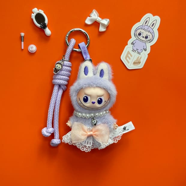 (1)정품 미니 라부부 E키링 커스텀