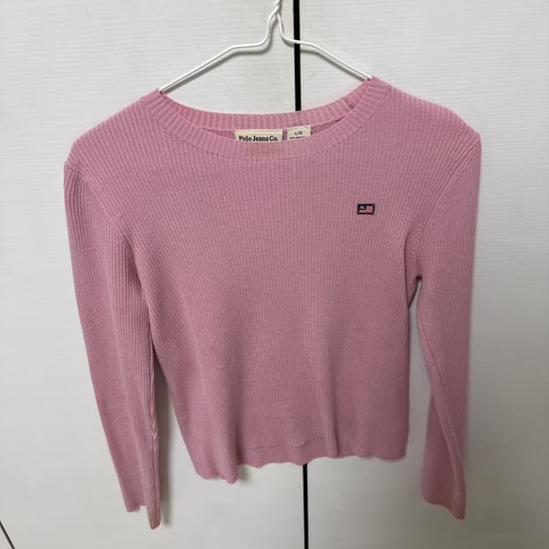 폴로 핑크 니트